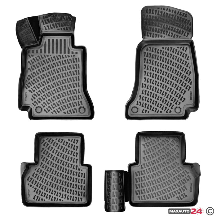 Гумени стелки RizLine съвместими с Mercedes C-class / W204 2007-2014 C209 2003-2010