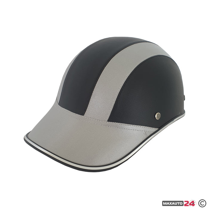 Каска за мотор - 2411 (сива)
