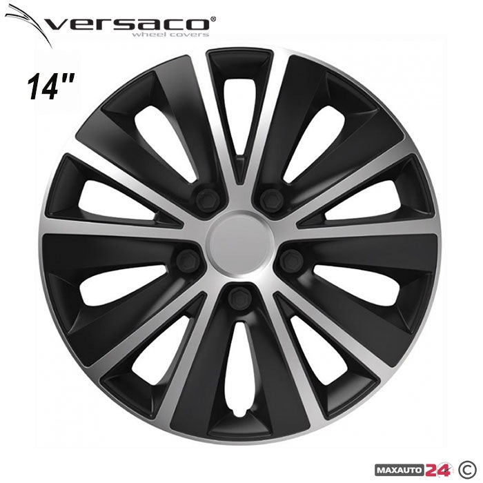 Тасове за джанти 14'' Versaco Rapid Silver / Black