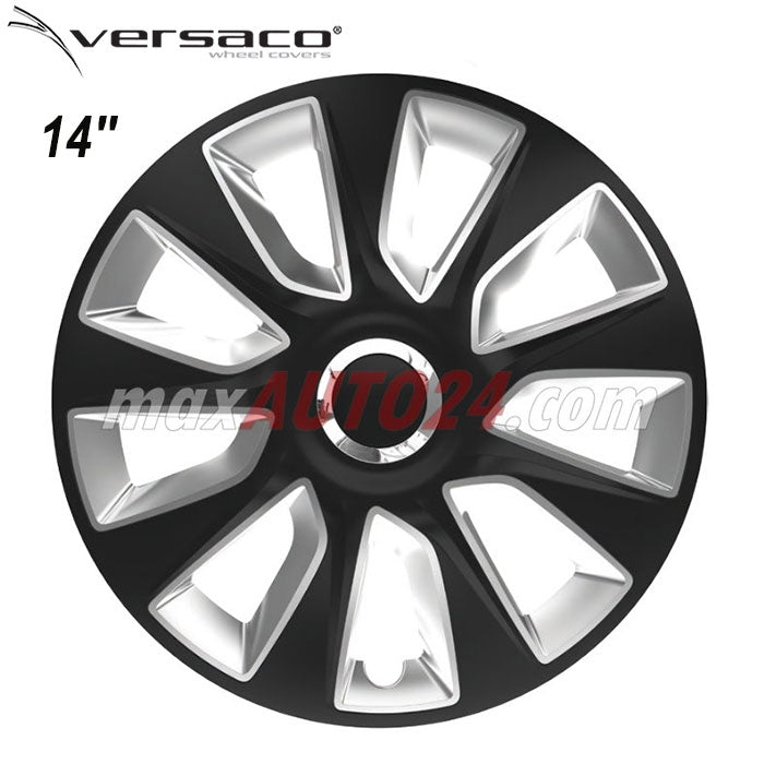 Тасове за джанти 14'' Versaco Stratos RC Black / Silver