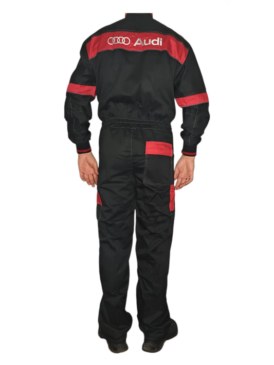 Зимен цял гащеризон AUDI / АУДИ Сервизно състезателно работно облекло