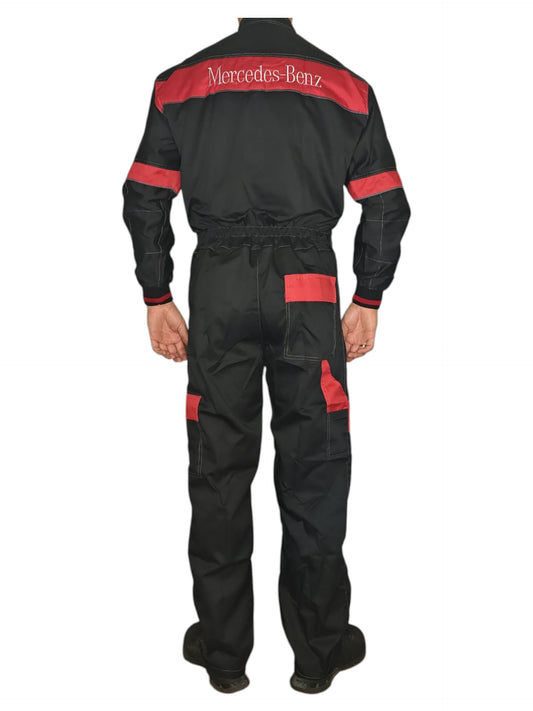 Зимен цял гащеризон Mercedes Benz / Мерцедес Бенз Сервизно състезателно работно облекло