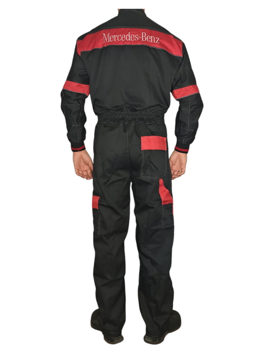 Летен цял гащеризон Mercedes Benz Сервизно състезателно работно облекло