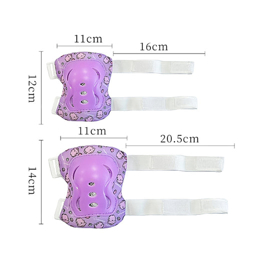Детски наколенки РА1011 - 6бр / к-т - Лилави