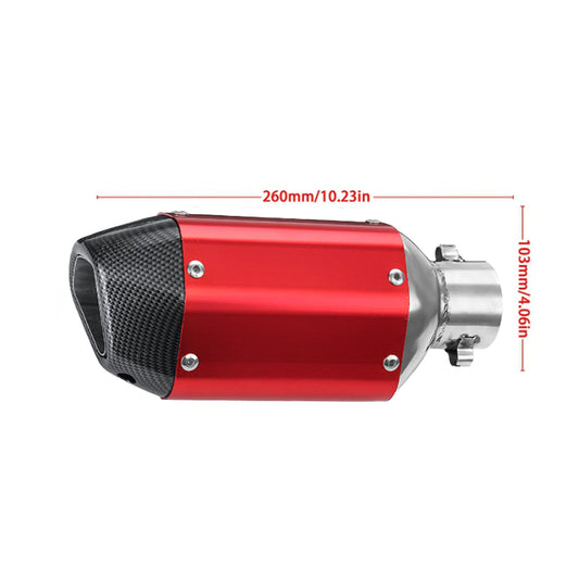 Гърне за мотоциклет PA939 - 27см - ЧЕРВЕНО С КАРБОН