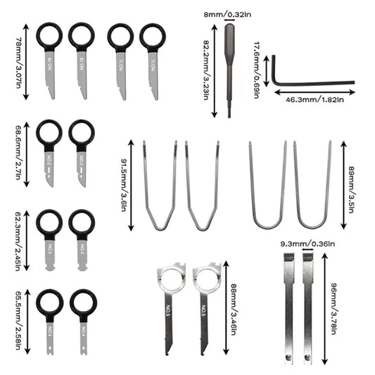 Инструменти за демонтаж на радио - 2473 - 20 части