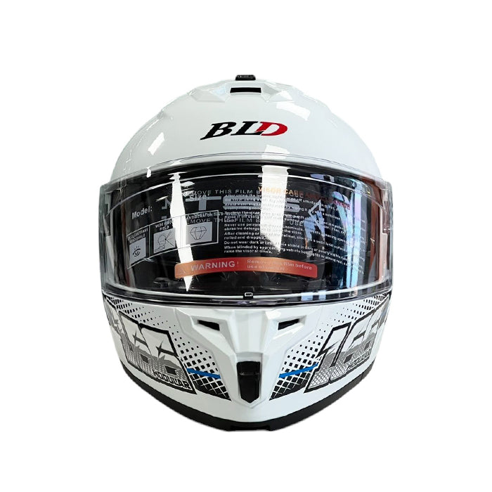 Каска 166 - Размер M - Бяло/Синьо