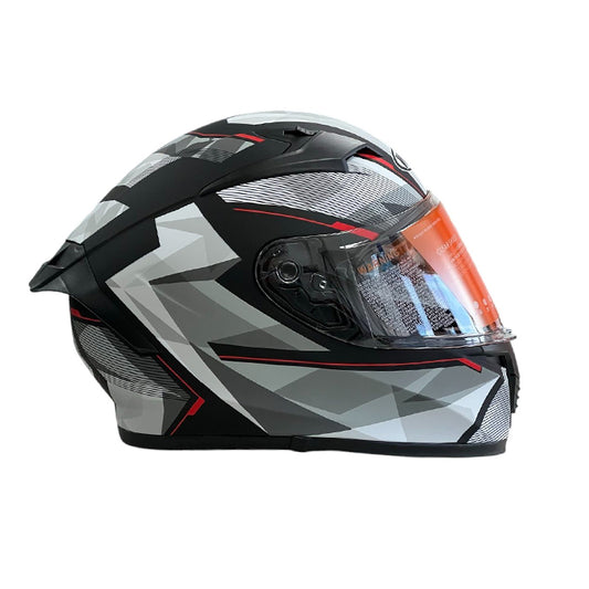 Каска за мотор 108 - размер M - Matt Black/Red