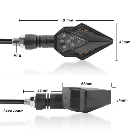 Мигач за мотоциклет PA561 2 БР/К-Т