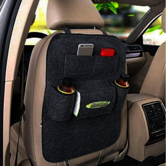 Текстилен органайзер за седалка - 2204 - черен