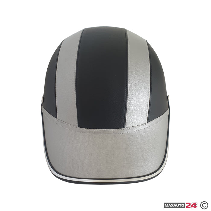 Каска за мотор - 2411 (сива)