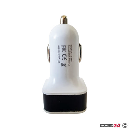 Универсално USB зарядно за кола с два порта - 13611