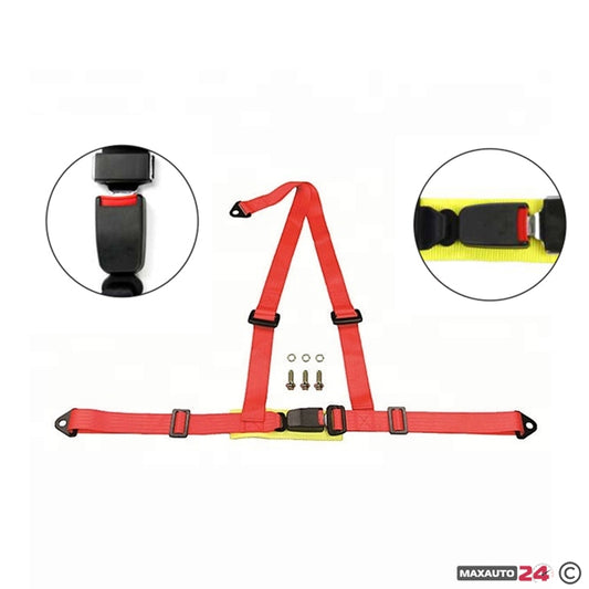 Предпазен колан 3-точков 4003 - Червен