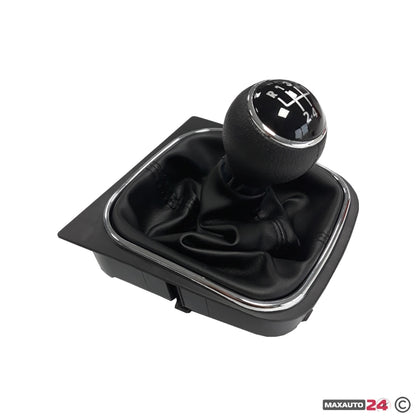 Топка за скоростен лост с маншон съвместима с  Golf V/VI (03-12) с 5 скорости - черен конец