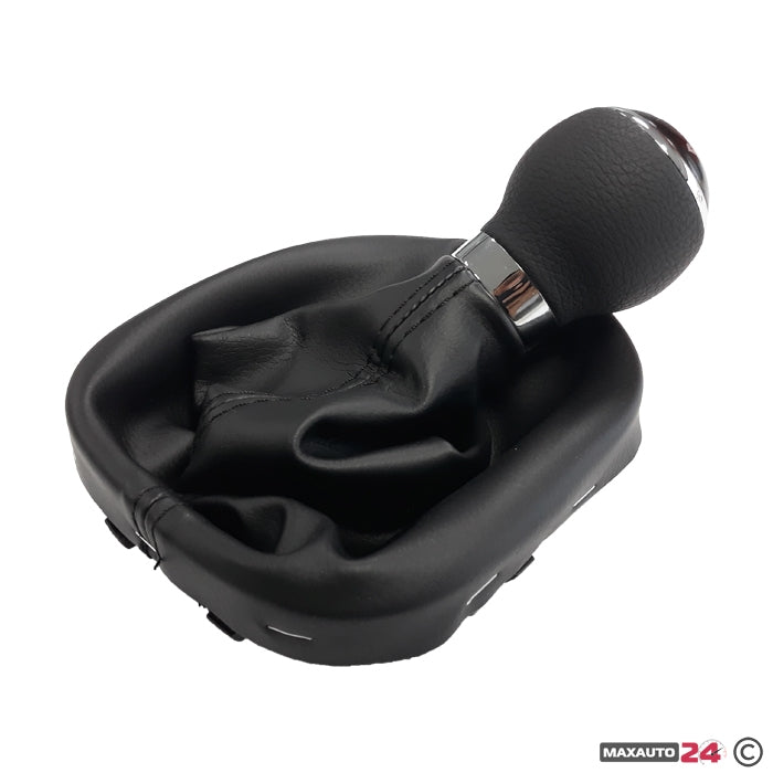 Топка за скоростен лост с маншон съвместима с VW Touran/Caddy с 5 скорости - черен конец