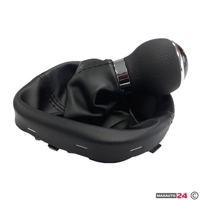 Топка за скоростен лост с маншон съвместима с VW Touran/Caddy с 6 скорости - черен конец