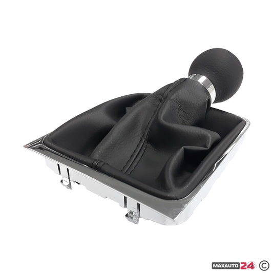 Топка за скоростен лост с маншон съвместима с VW Passat B6 06-12 с 5 скорости - черен конец