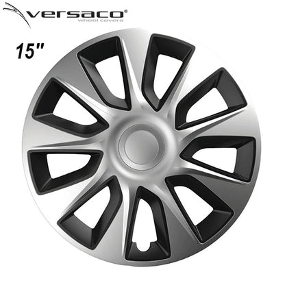 Тасове за джанти 15'' Versaco Stratos Silver / Black