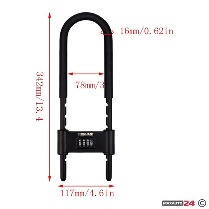 ЗАКЛЮЧВАЩО УСТРОЙСТВО ЗА ВЕЛОСИПЕД PA624