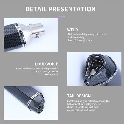 Гърне за мотоциклет PA545 - 35см - КАРБОН