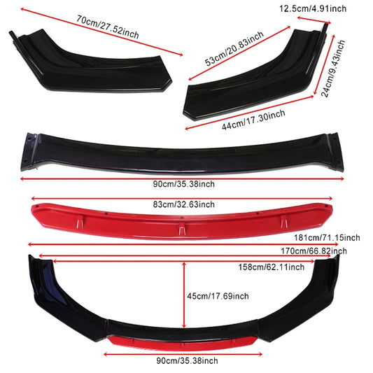 Спойлер преден за МПС PG259 - Червен