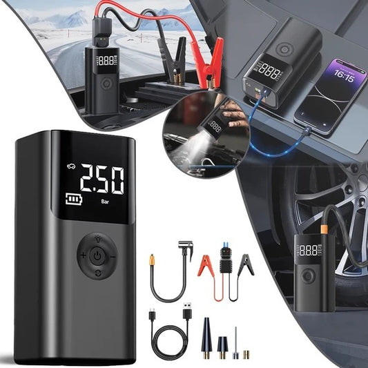 Стартер с въздушна помпа и фенерче QS003