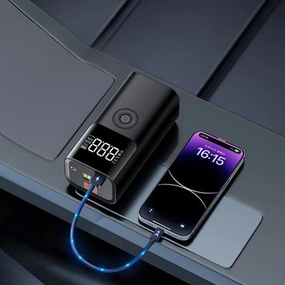 Стартер с въздушна помпа и фенерче QS003