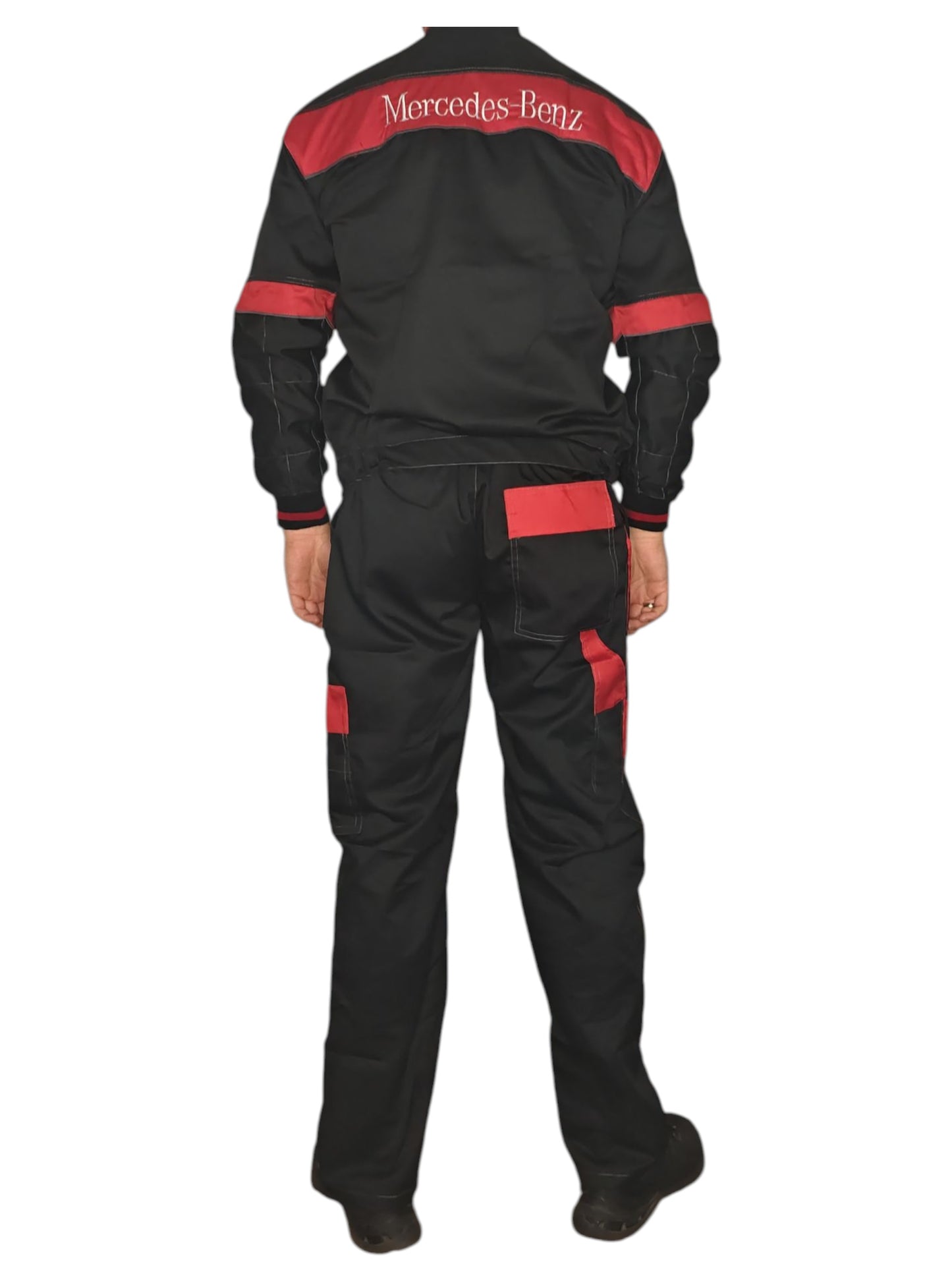 Зимен полугащеризон с яке Mercedes Benz / Мерцедес Бенз Сервизно състезателно работно облекло
