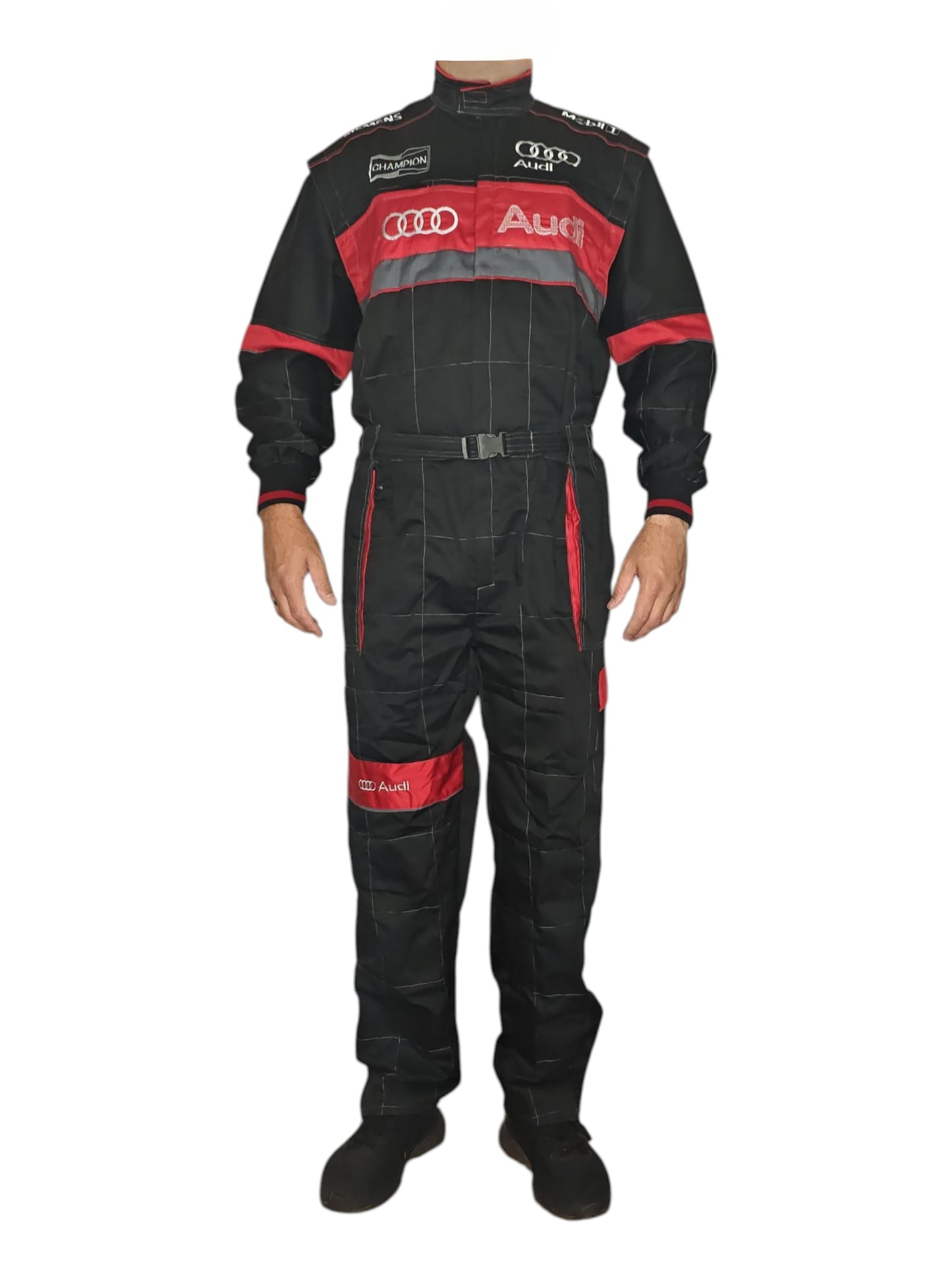 Летен цял гащеризон AUDI / АУДИ Сервизно състезателно работно  облекло