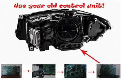 Пълни LED фарове Angel Eyes за BMW Серия 5 F10/F11 LCI 2014–2017