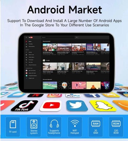 Мултимедия за Подглавник 10.1"2+32G Carplay