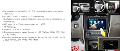 Мултимедия MP5 с двоен дин