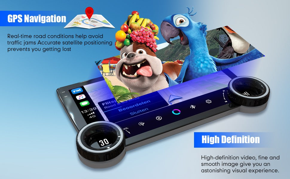 Мултимедия 10.1" 2GB/64GB с Wireless CarPlay & Android Auto