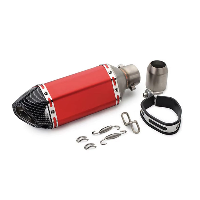 Гърне за мотоциклет PA926 - 40см - ЧЕРВЕНО С КАРБОН