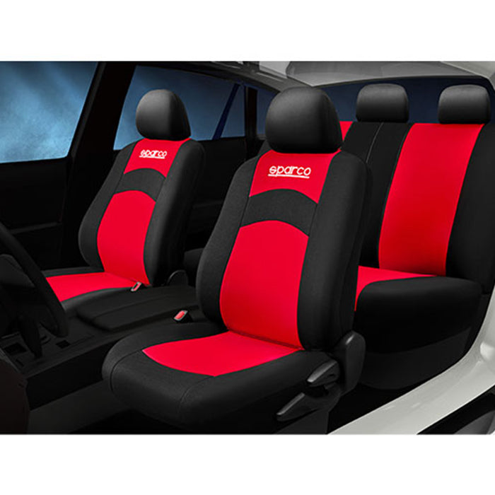 Калъфи за седлка Sparco SPS402RD със Червено К-Т