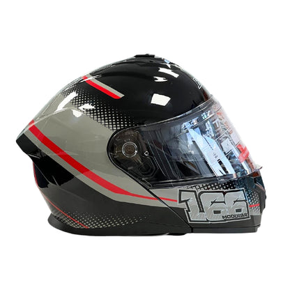 Каска 166 - Размер XL - Черно/Червено