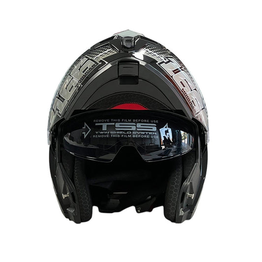 Каска 166 - Размер XL - Черно/Бяло