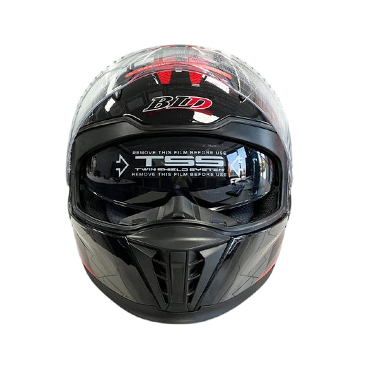 Каска M69 - Размер XL - Черно/Червено