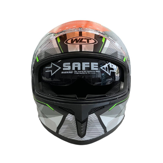 Каска за мотор 108 - размер M - Matt Black/Green