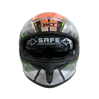 Каска за мотор 108 - размер L - Matt Black/Green