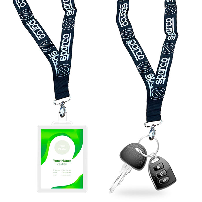 Връзка за ключове Sparco Черна